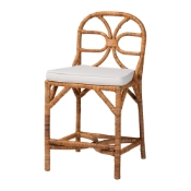 bali & pari Alondra Natural Rattan Counter Stool